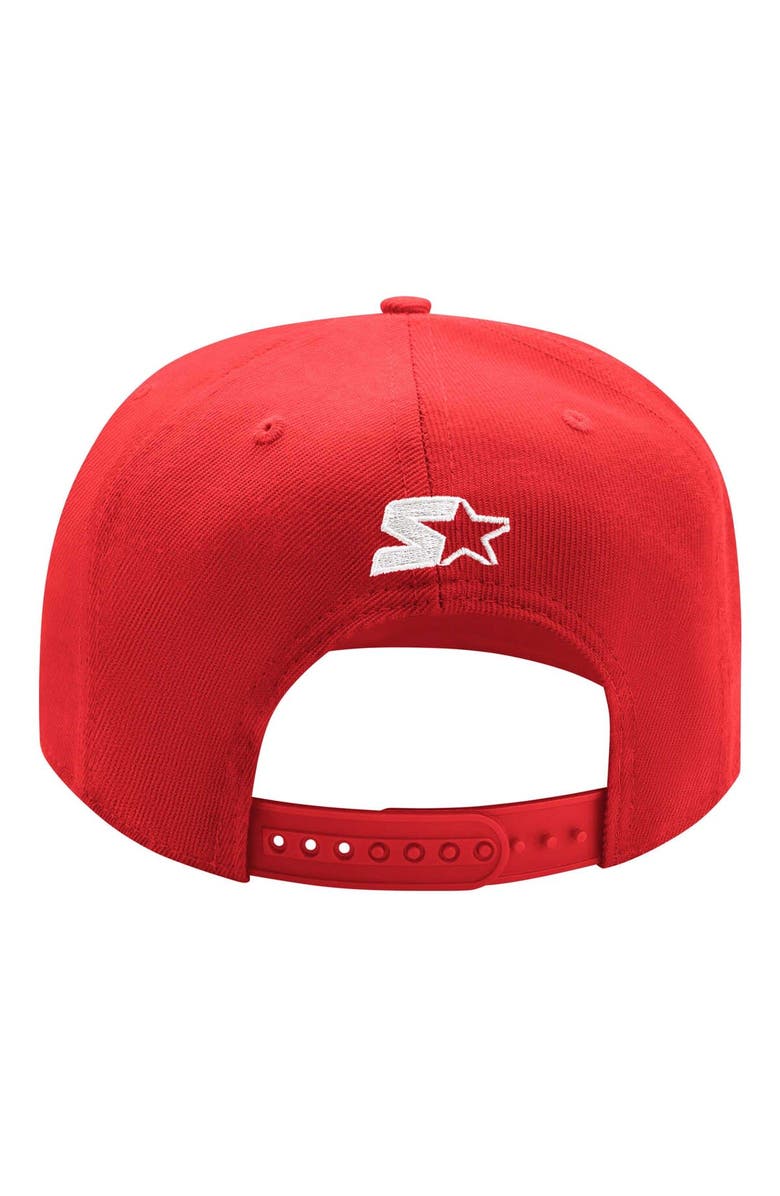 STARTER Men's Starter Black/Red New Jersey Devils Logo Two-Tone Snapback Hat, Alternate, color, 