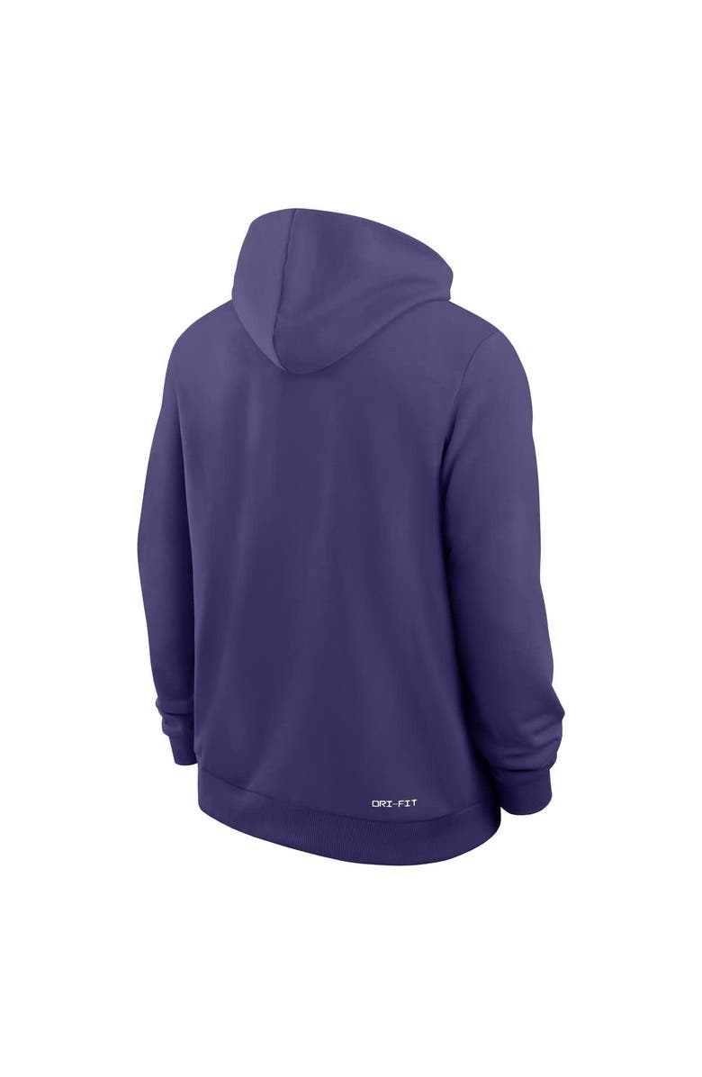 Nike Men's Nike Purple Kansas State Wildcats 2025 Sideline Performance Pullover Hoodie, Alternate, color, Purple