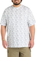 Harbor Bay by DXL Big & Tall Moisture-Wicking Floral Print T-Shirt