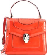 Pre-Owned Bvlgari Serpenti Top Handle Bag Patent Small