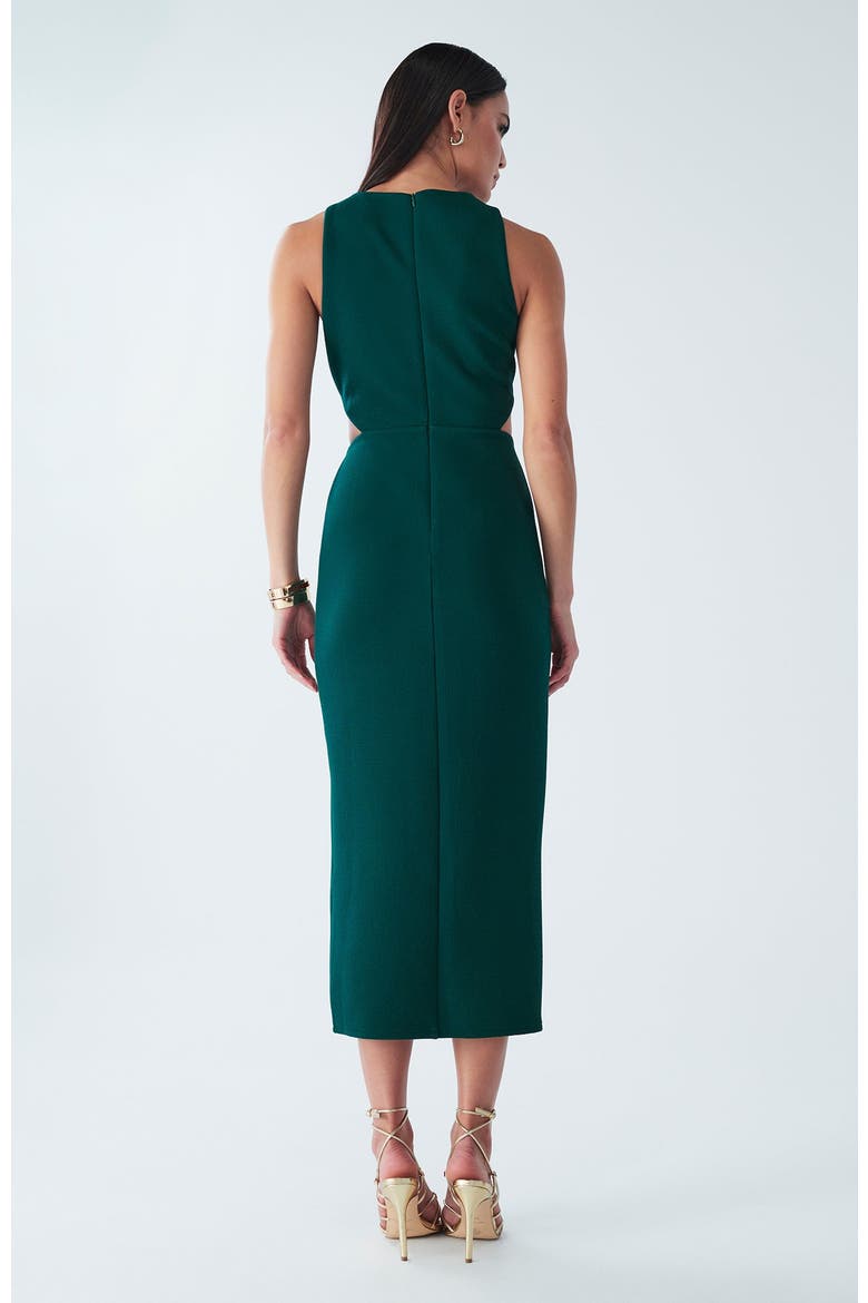 Newark Midi Dress, Alternate, color, Emerald