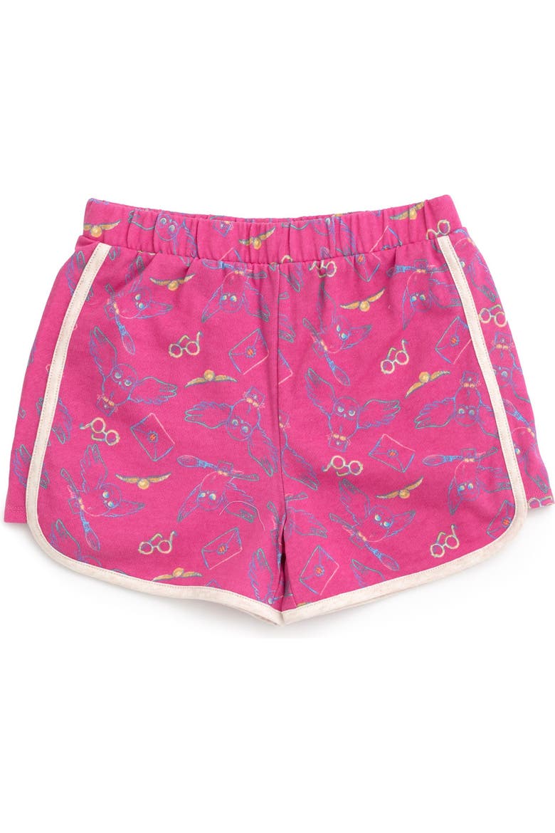 Hedwig Sleeveless Hooded Tank and Shorts Set, Alternate, color, Hedwig Oatmeal Pink