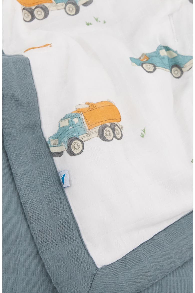 Cotton Muslin Toddler Comforter, Alternate, color, TRUCKS