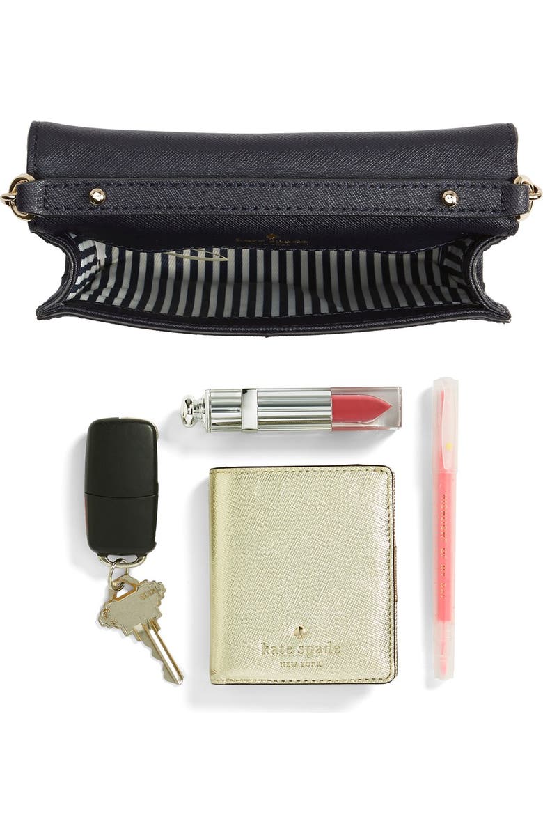 Kate Spade New York 'cedar street - cami' perforated leather crossbody bag, Alternate, color,