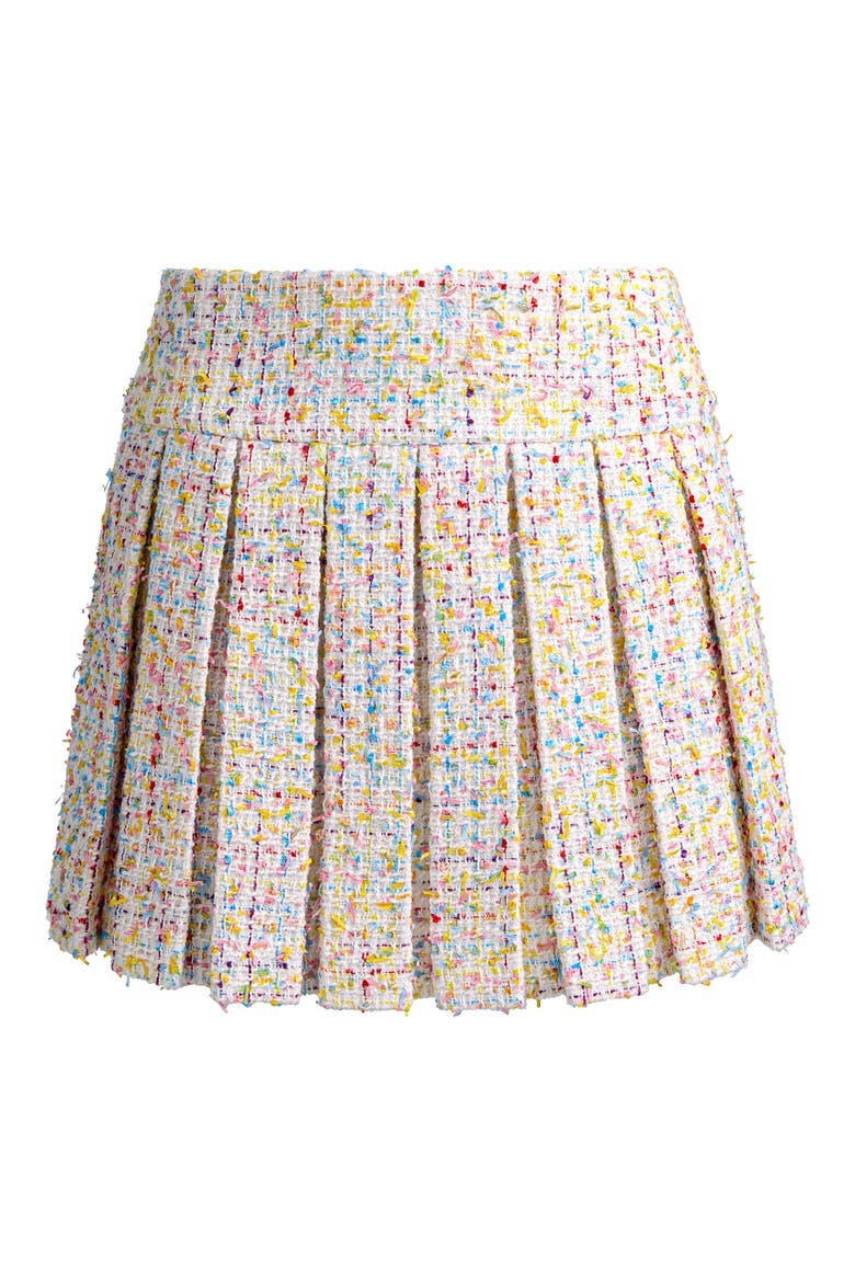 Emilie Box Pleat Tweed Miniskirt (Women) | Nordstrom