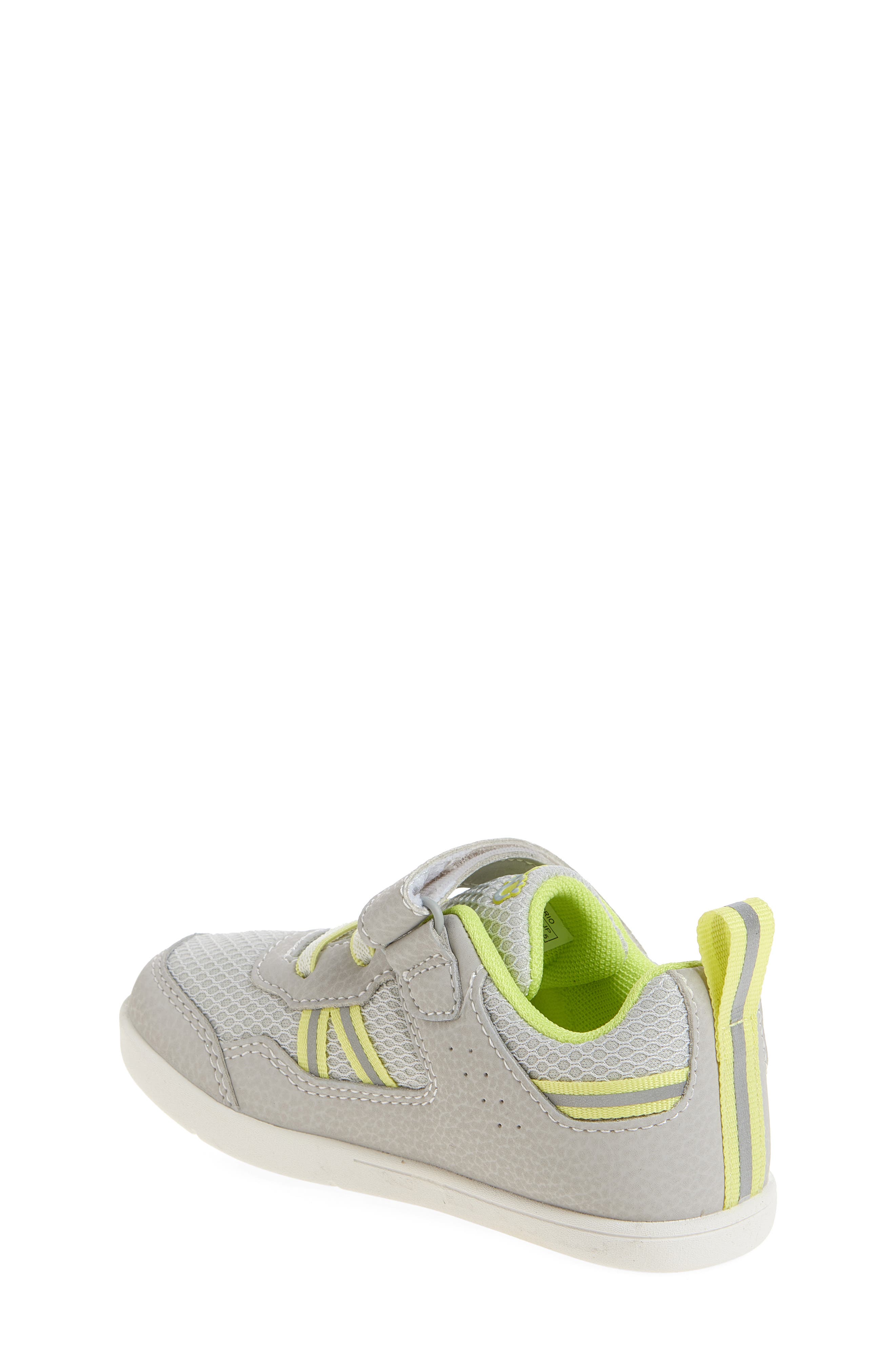 XERO SHOES Kids' Prio Sneaker, Alternate, color, Lunar Rock/Sunny Lime