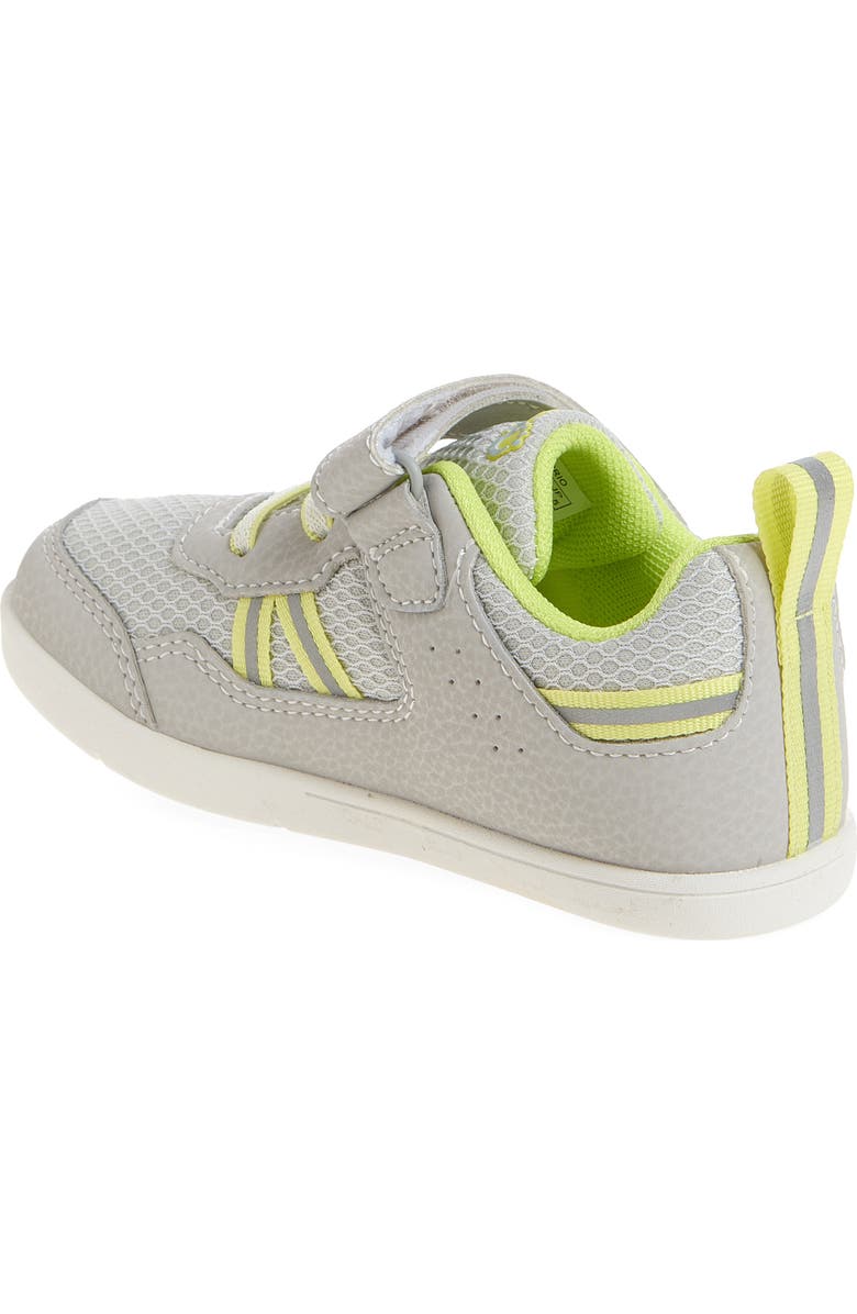 XERO SHOES Kids' Prio Sneaker, Alternate, color, Lunar Rock/Sunny Lime