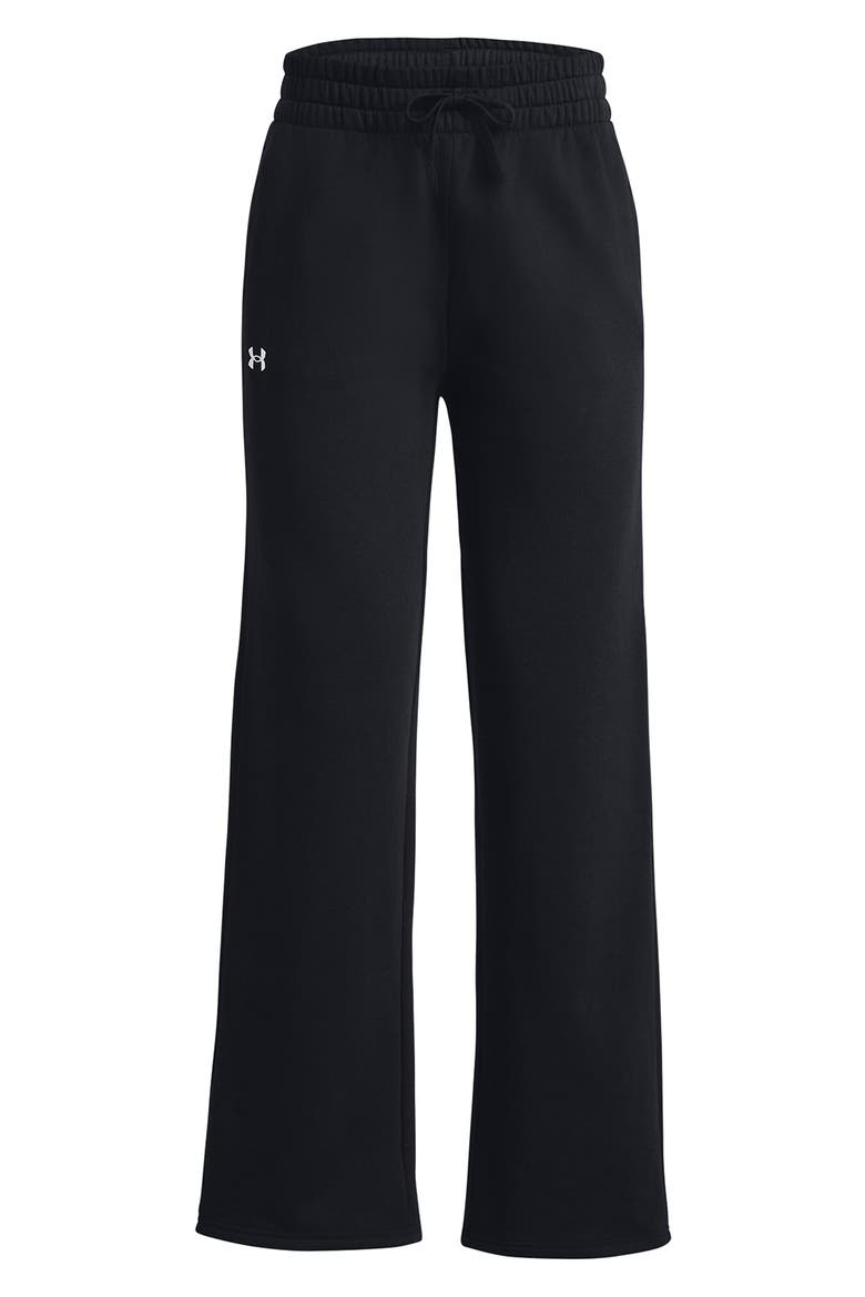 Rival Fleece Straight Leg Pants, Alternate, color, BLACK