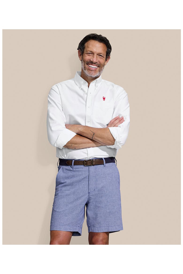 7" Classic Fit Linen Blend Short, Alternate, color, Pale Sapphire