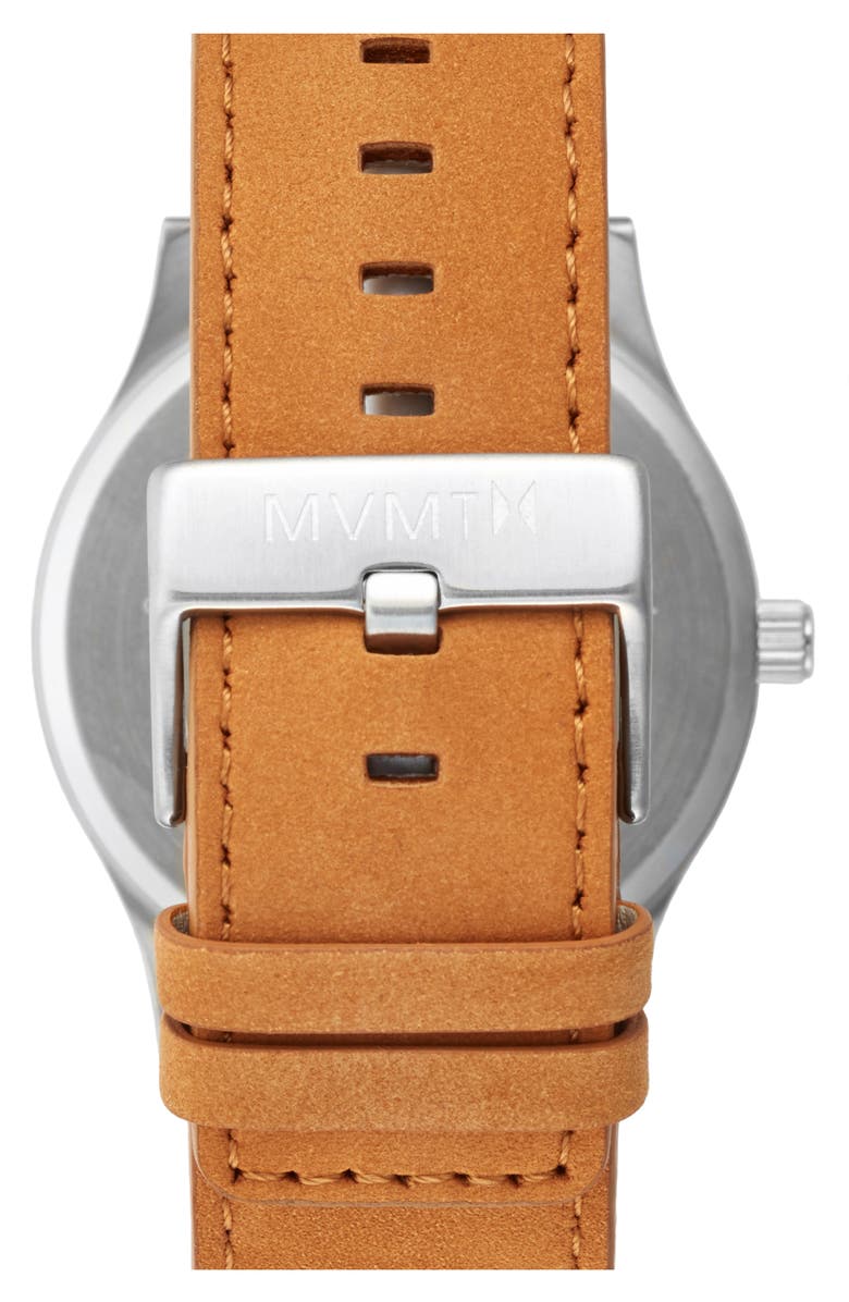 MVMT WATCHES MVMT Leather Strap Watch, 45mm, Alternate, color,