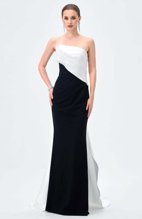 Roella Asymmetric Sash Gown