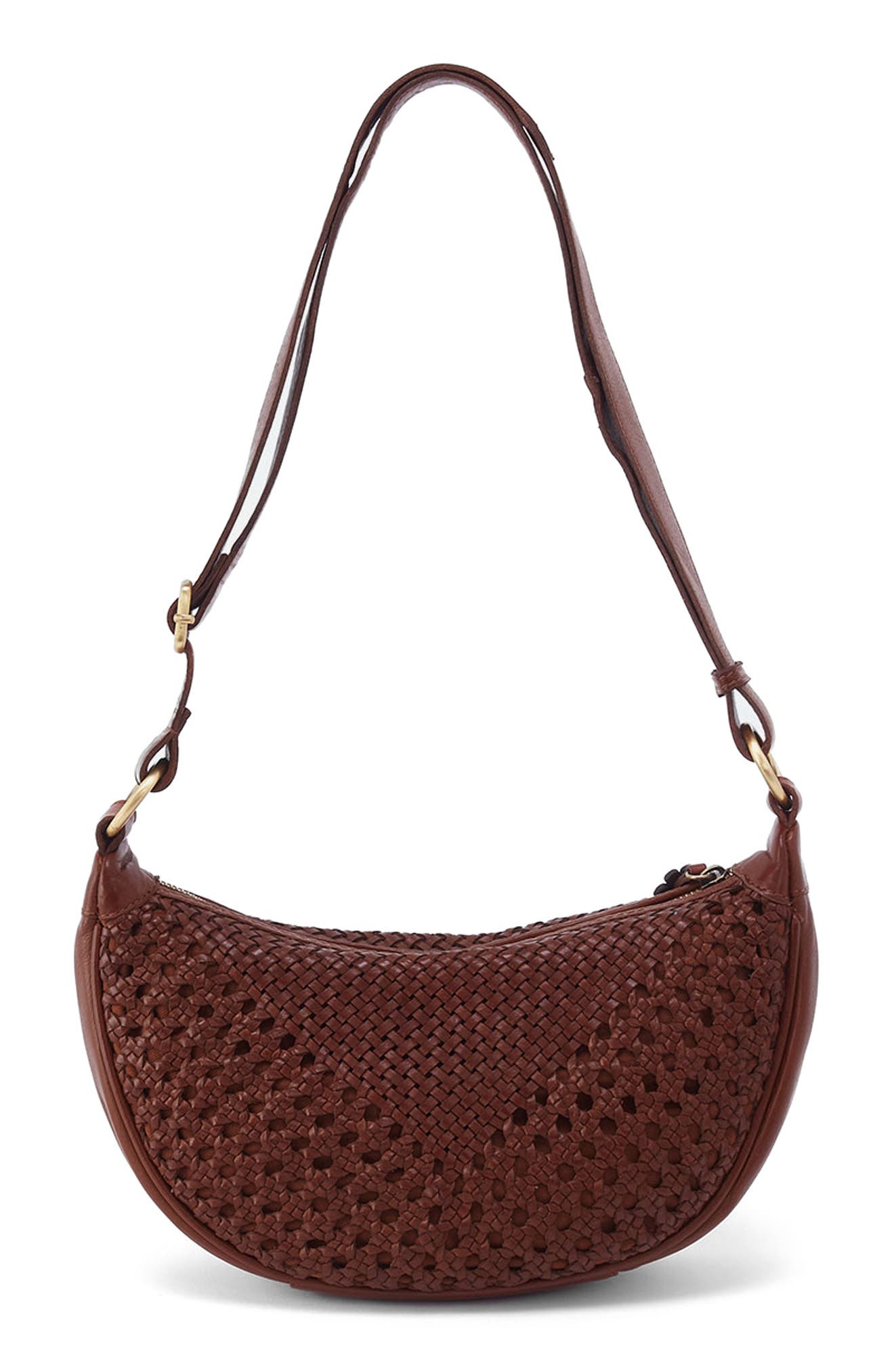 HOBO Hazel Woven Leather Sling Bag, Alternate, color, 