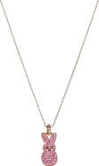 Alex and Ani Peeps® Pave Pink Bunny Pendant Necklace