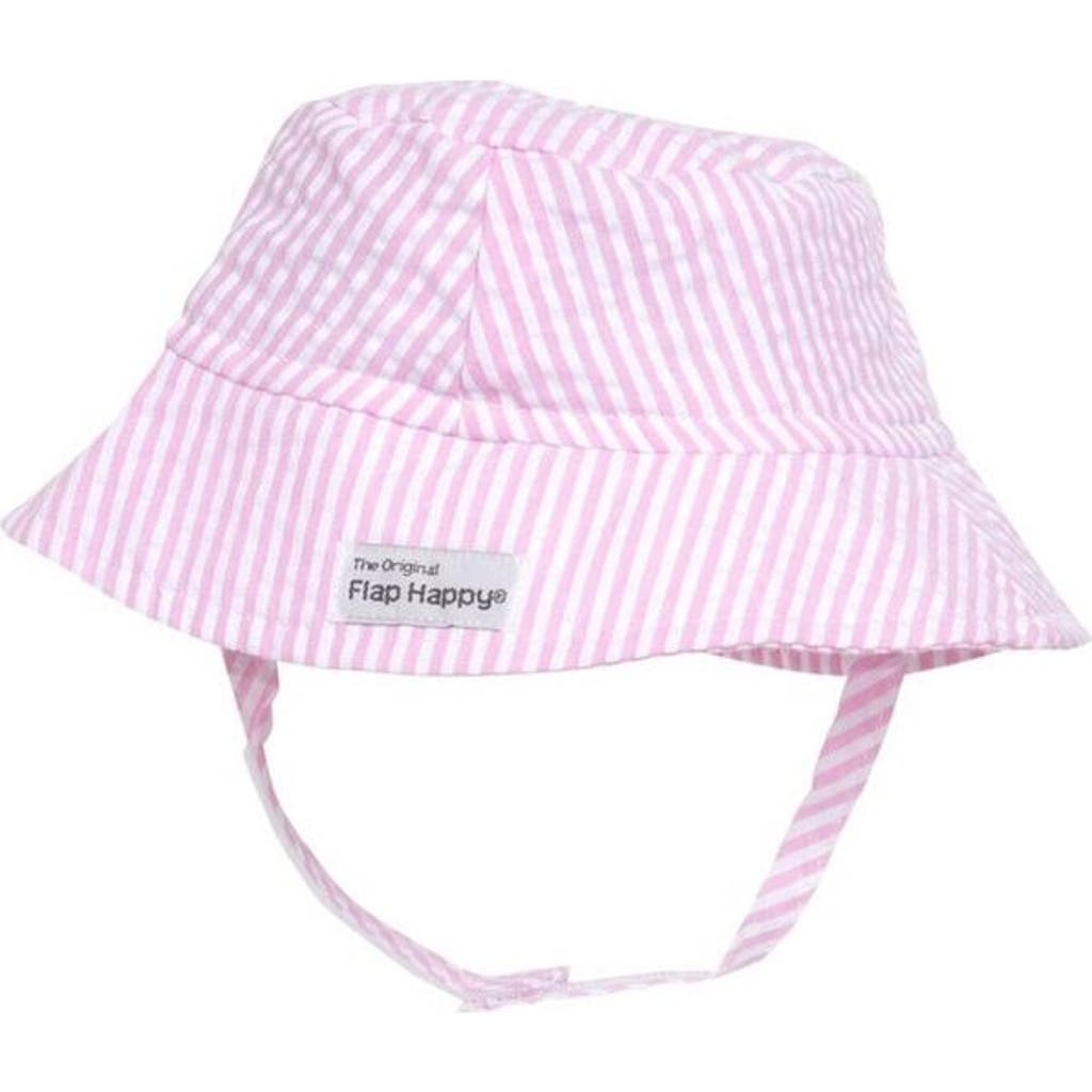 Flap Happy Kids Upf 50+ Lightweight, Uv Blocking Bucket Sun Hat In Pink