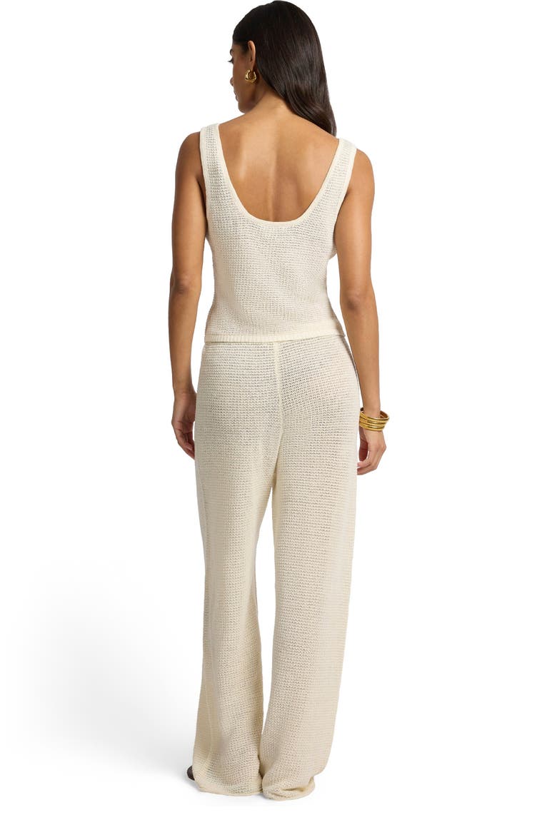 Knit Square Neck Tank Top, Alternate, color, Egret