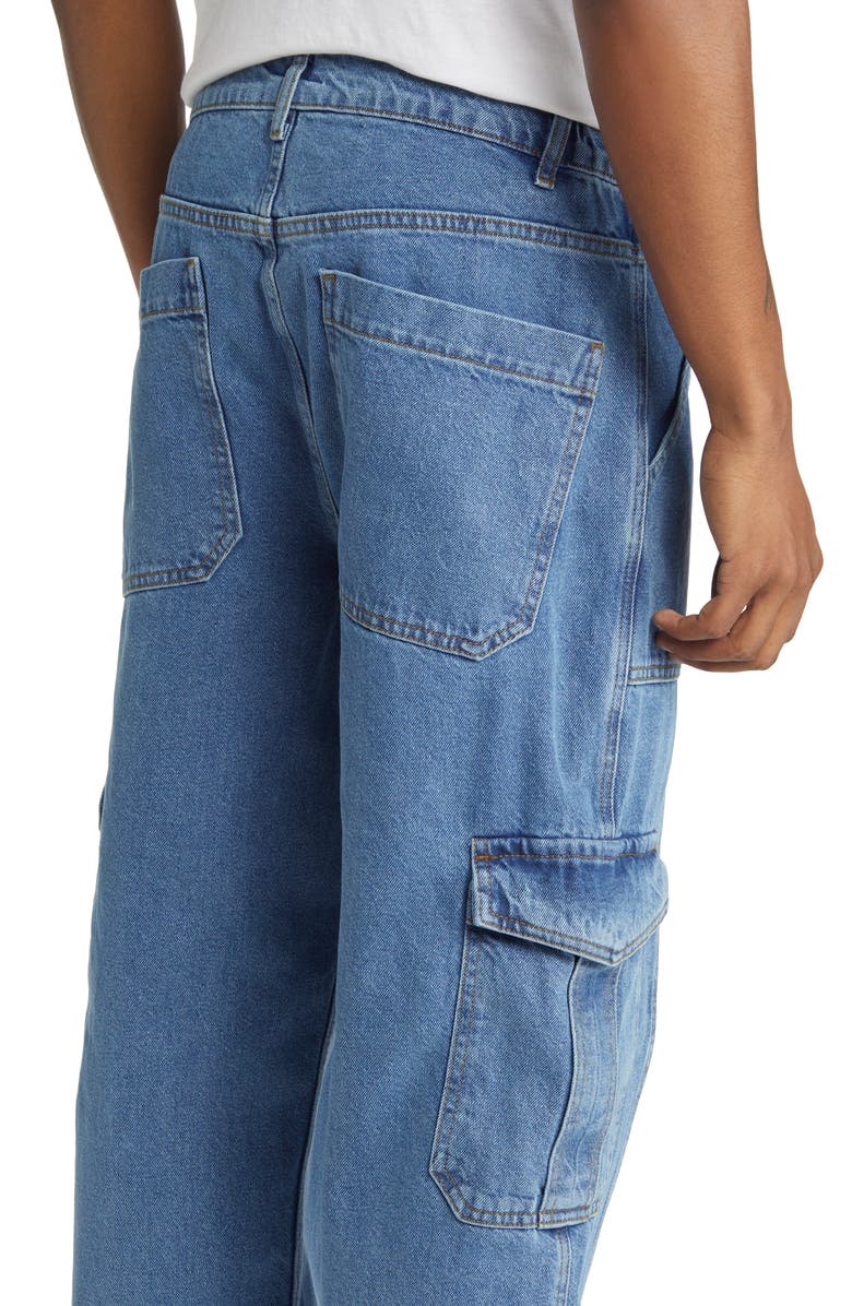 ASOS DESIGN Men's Baggy Cargo Jeans, Alternate, color,
