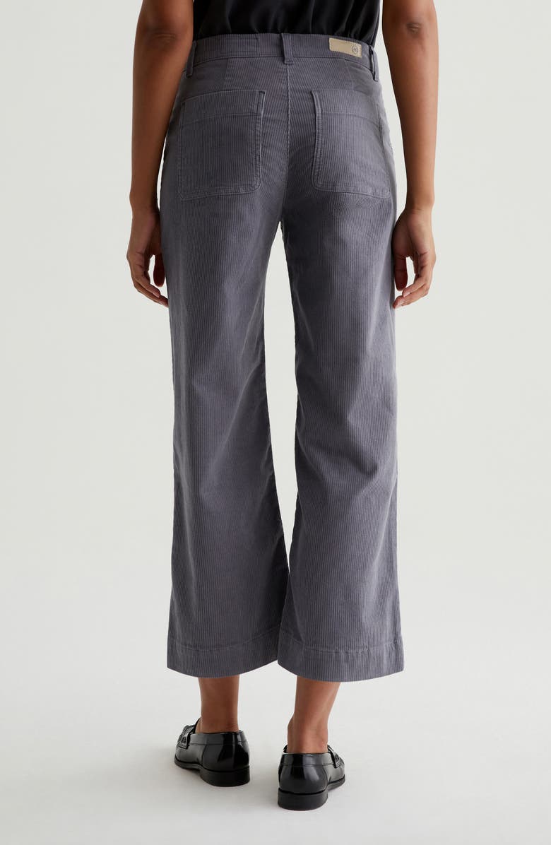 AG Saige Mid Rise Wide Leg Corduroy Pants, Alternate, color, 
