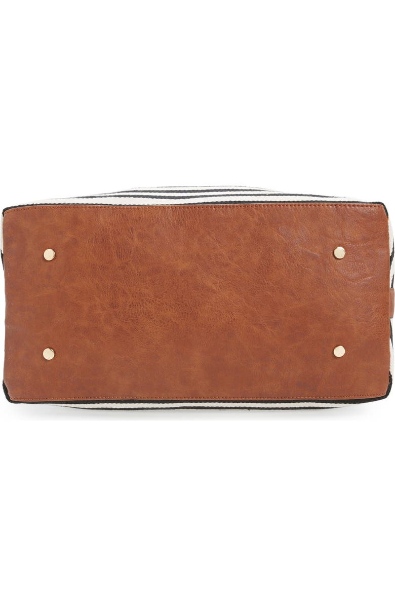 Sole Society 'Leighton' Stripe Duffel Bag, Alternate, color,