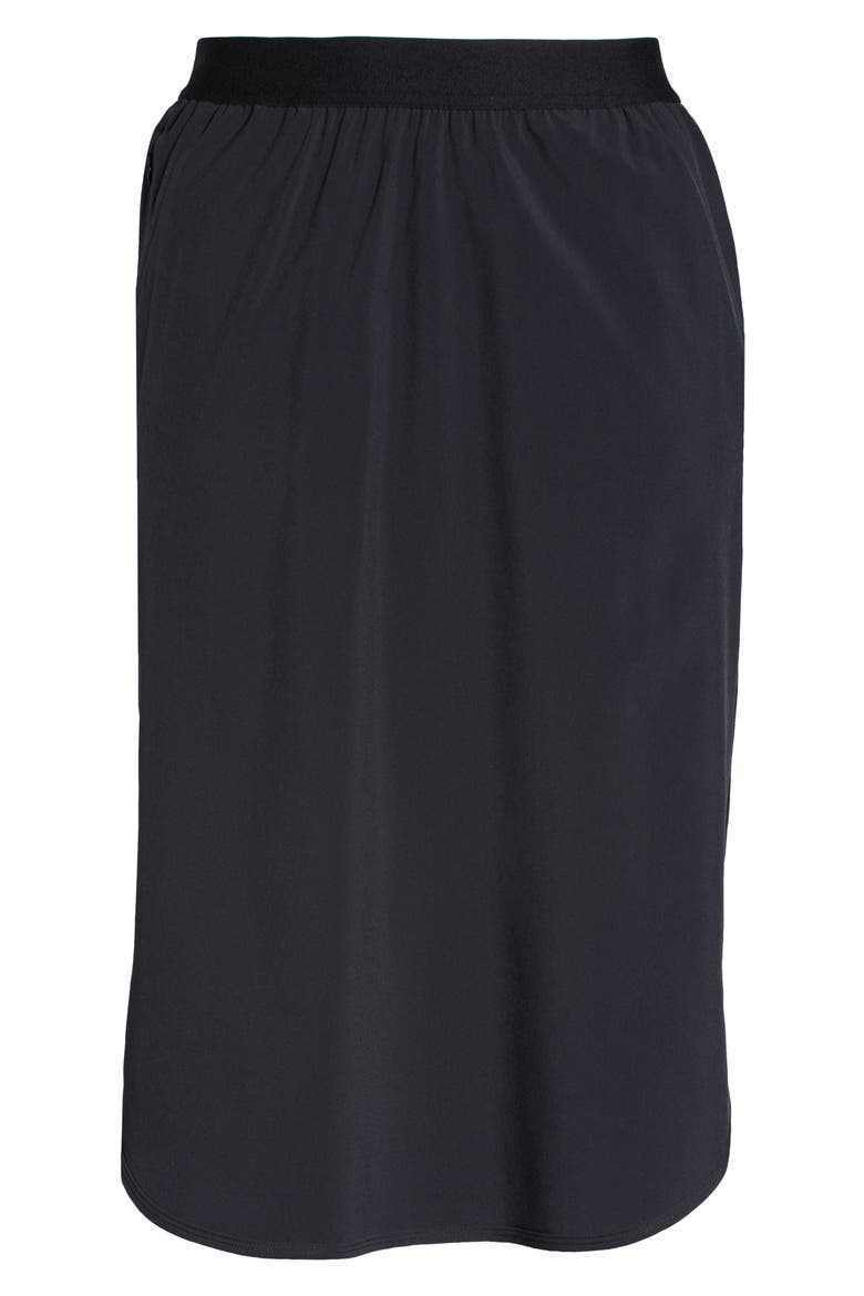 Pursuit Woven Pull-On Skirt, Alternate, color, BLACK