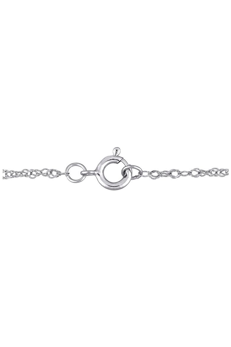 Lab Created Moissanite Pendant Necklace, Alternate, color, WHITE
