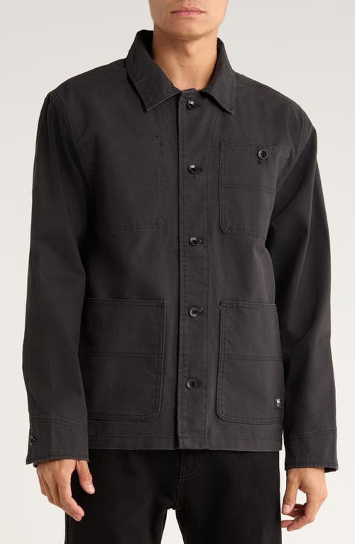 Vans Drill Cotton Canvas Chore Coat In Black