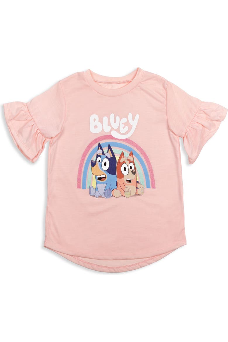 T-Shirt and Leggings Set, Alternate, color, Pink Bluey Bingo