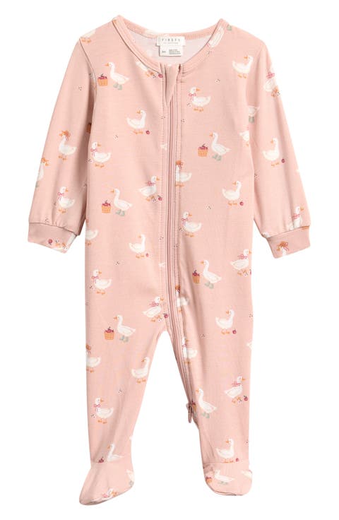 Print Zip Footie