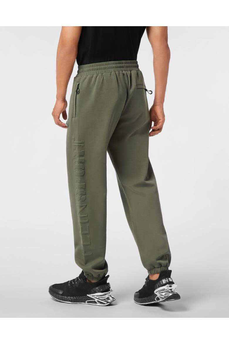 Embossed Jogging Pants Men, Alternate, color, Military