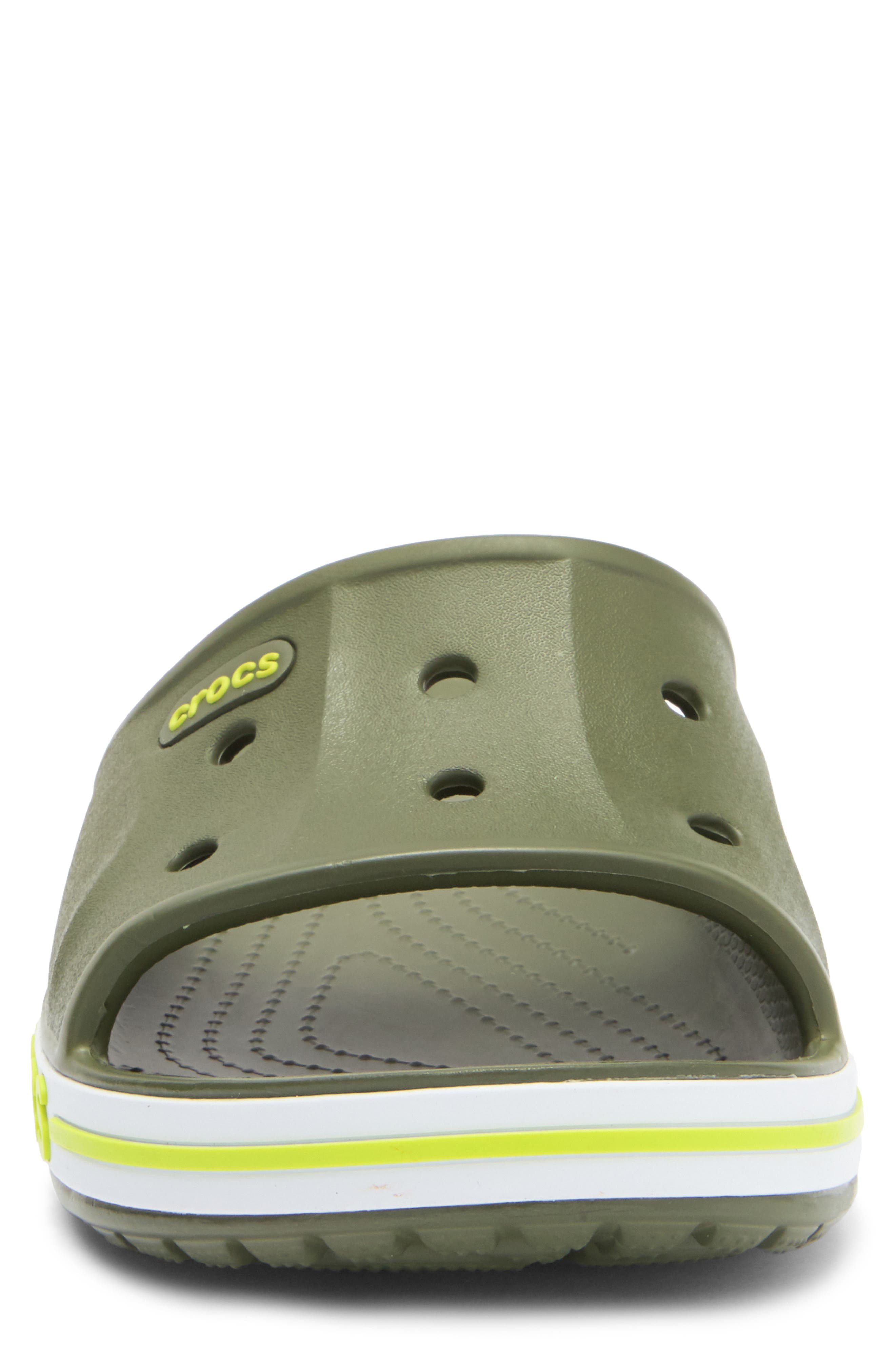 CROCS Bayaband Slide Sandal, Alternate, color, Army Green
