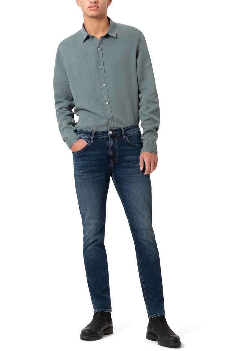 Marcus Slim Straight Leg Jeans, Alternate, color, DEEP BRUSHED FEATHER BLUE