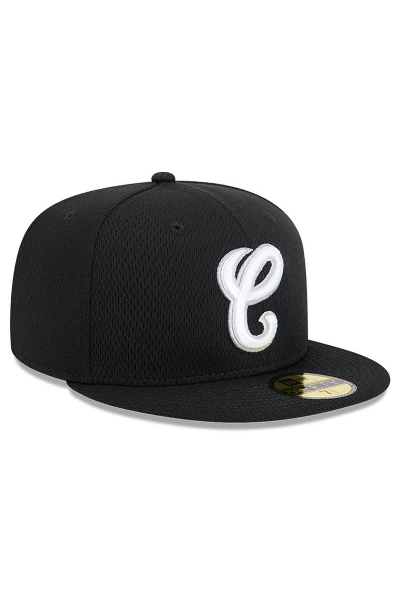 New Era Men's New Era Black Chicago White Sox 2025 MLB Clubhouse 59FIFTY Fitted Hat, Alternate, color, Black