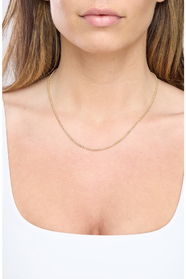 14k Gold Rope Chain Necklace, Alternate, color, 14K YELLOW GOLD
