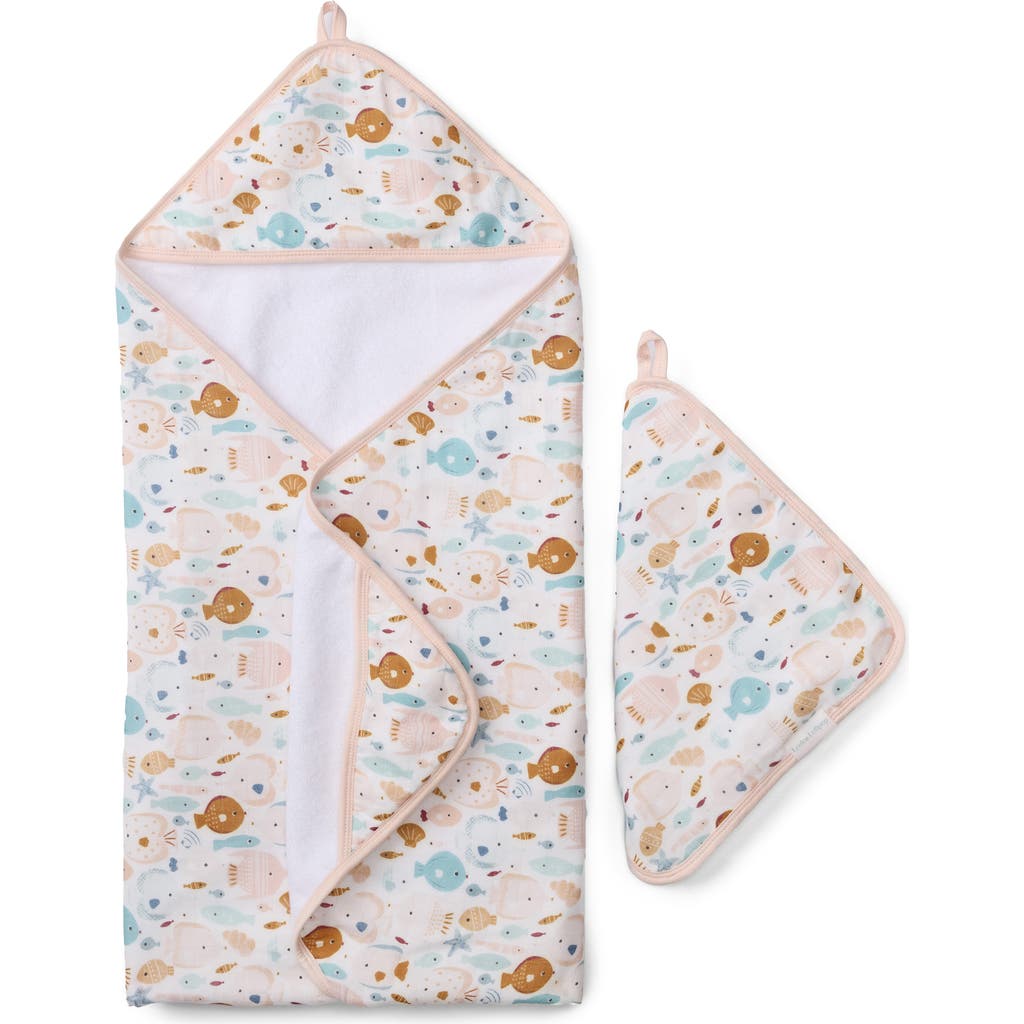 Loulou Lollipop Print Muslin Hooded Towel & Washcloth Set