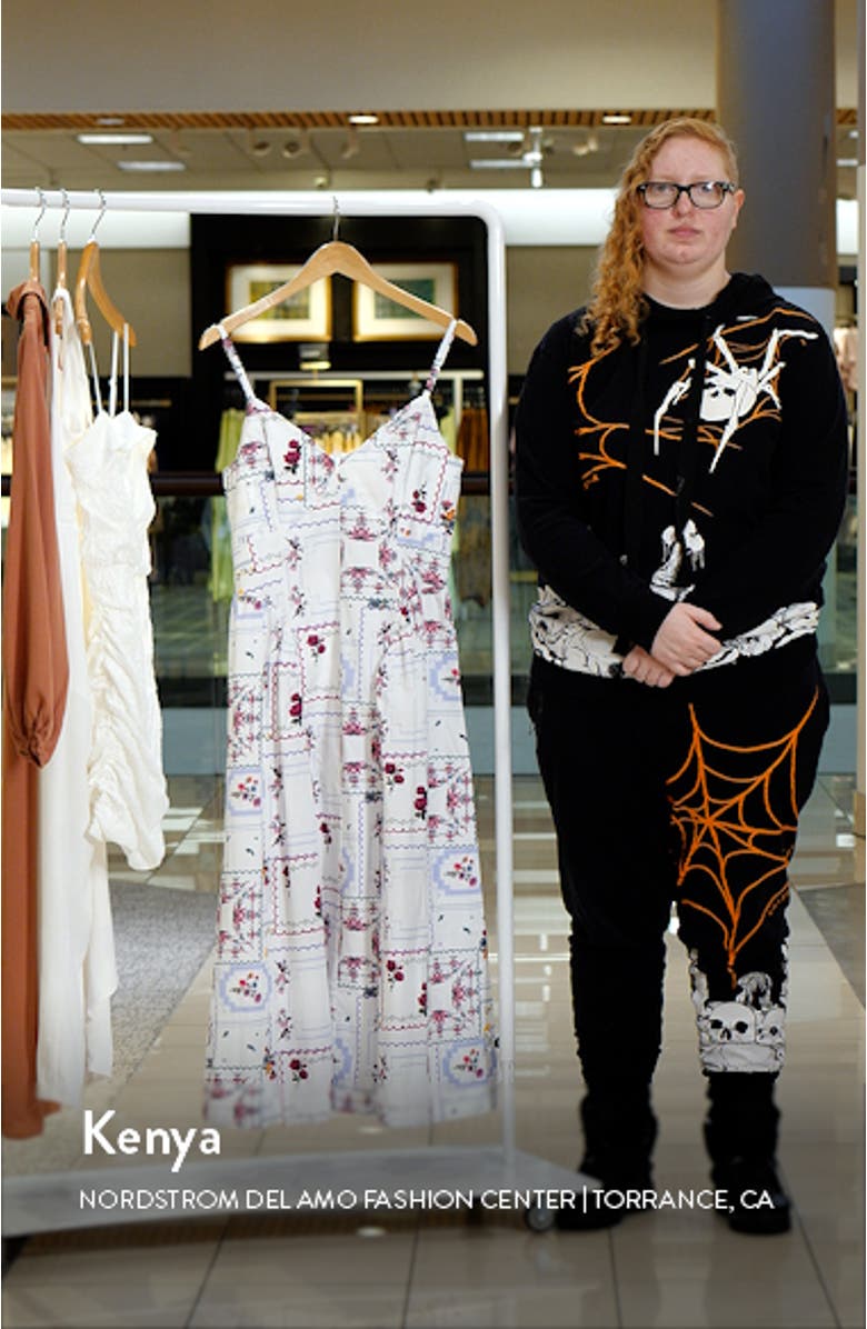 Floral Fit & Flare Dress, sales video thumbnail