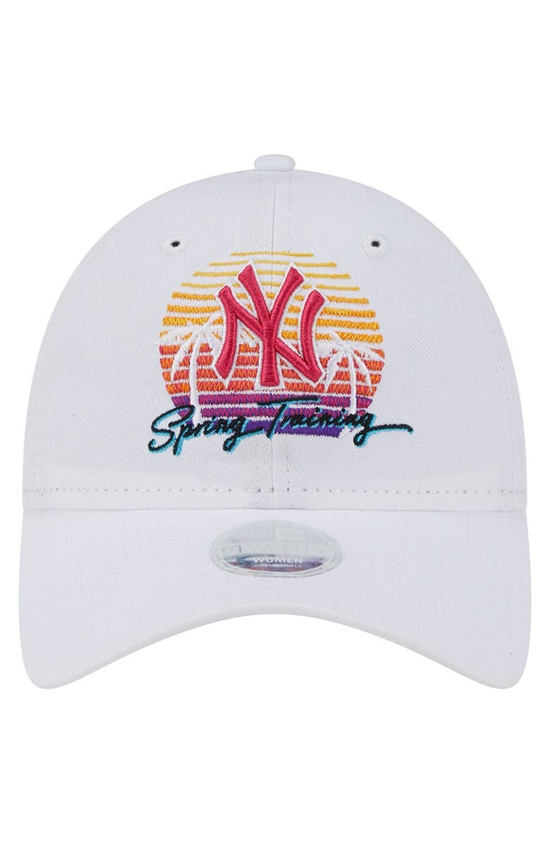 New Era Women's New Era  White New York Yankees Spring Training Sunset 9TWENTY Adjustable Hat, Alternate, color, 