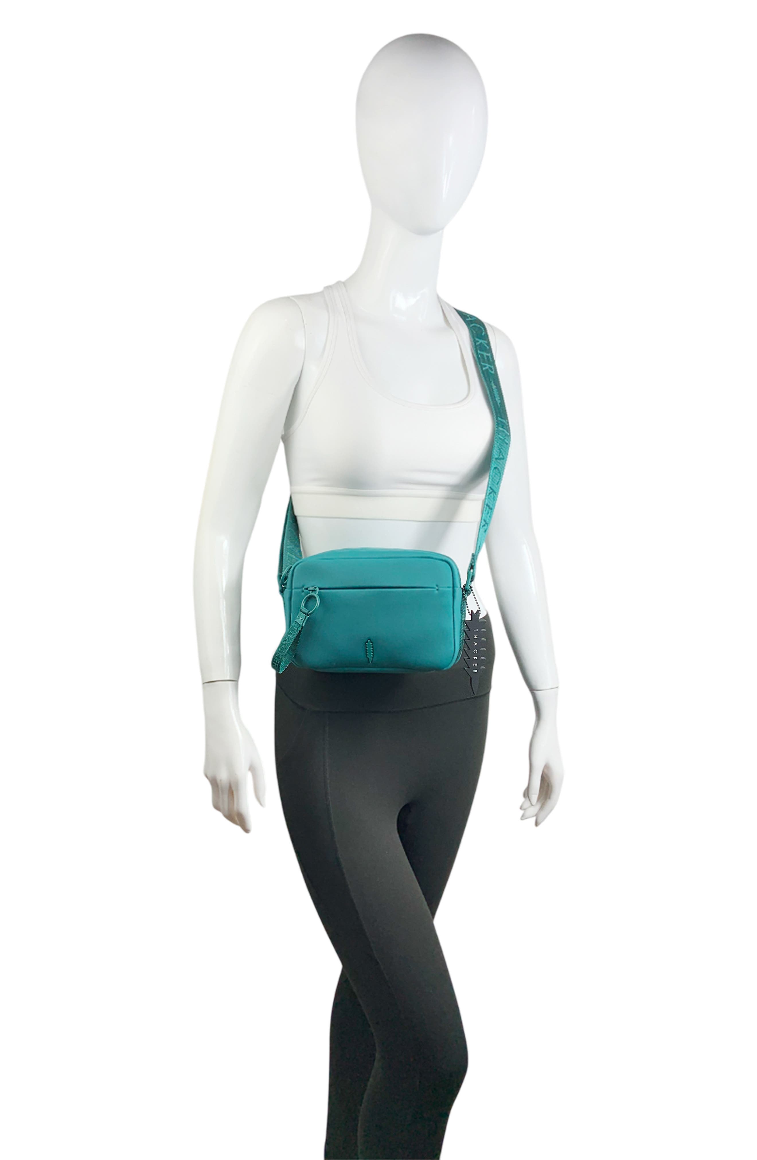 Thacker Ella Phone Zip Crossbody Bag, Alternate, color, Teal