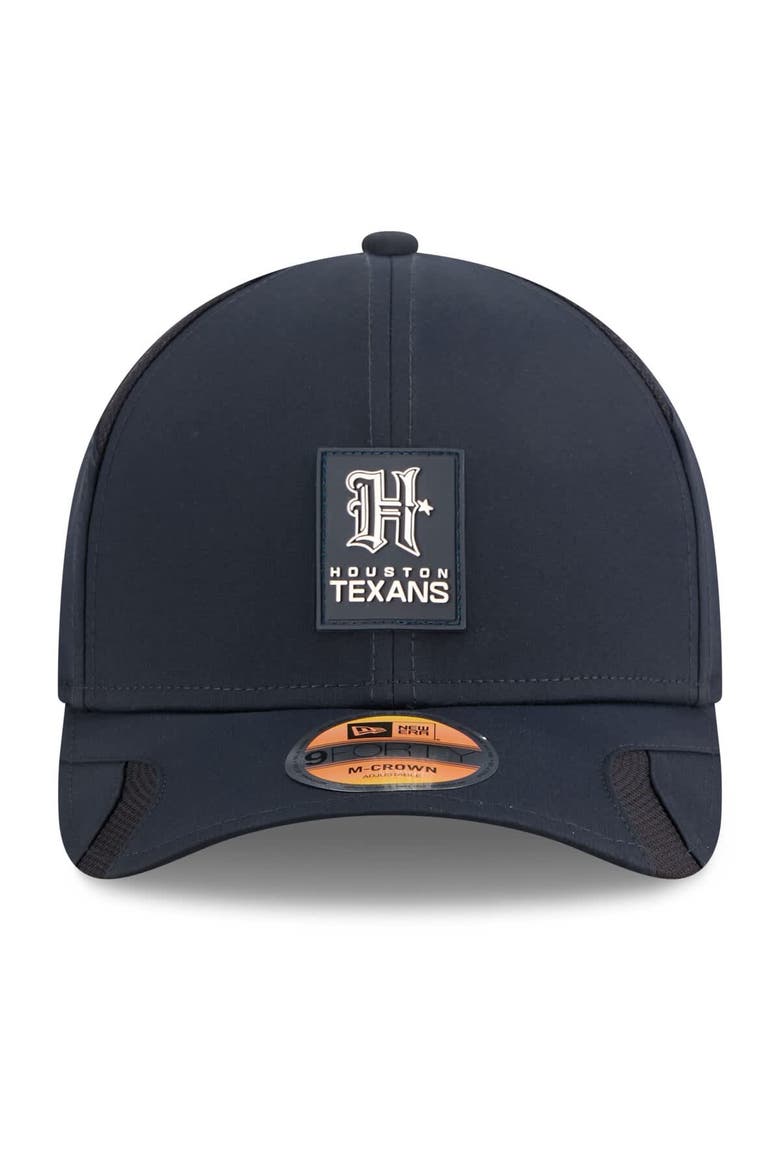 Men's New Era Navy Houston Texans 2025 Sideline H-Town M-Crown 9FORTY Adjustable Hat, Alternate, color, Navy