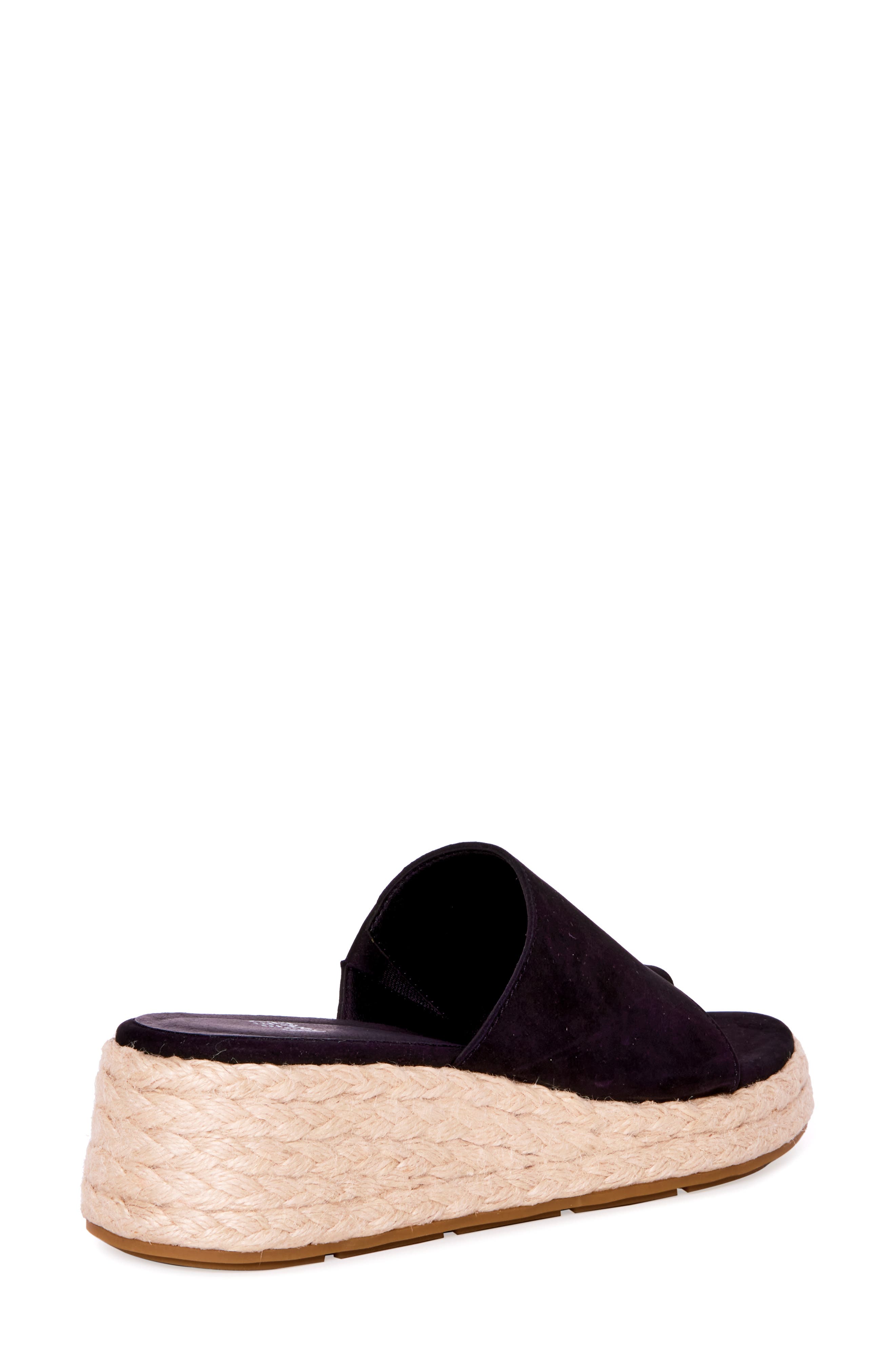 Eileen Fisher Tarry Toe Loop Espadrille Wedge Slide Sandal, Alternate, color, 