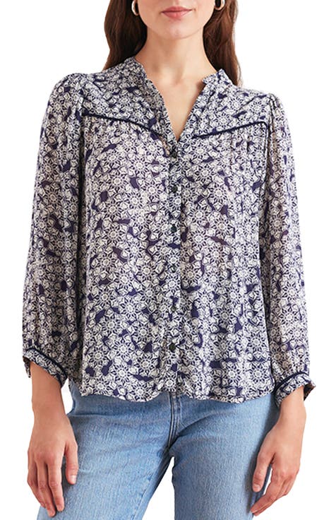 Anna Floral Button up Blouse