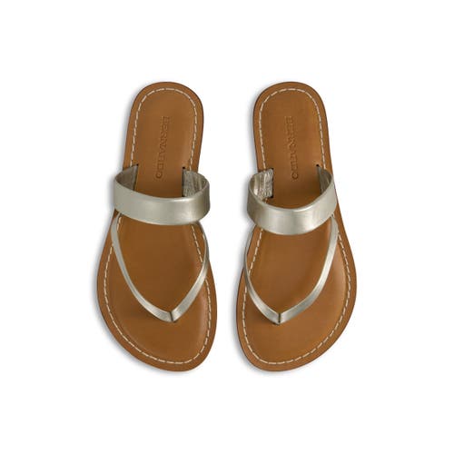Bernardo Footwear Leia Thong Sandal In Champagne