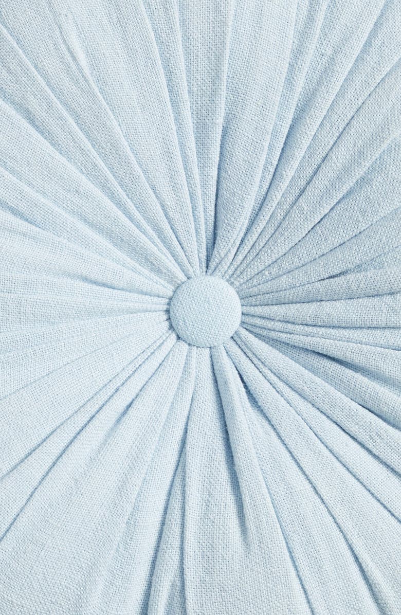 Nordstrom Washed Linen Accent Pillow, Alternate, color, Blue Subdued