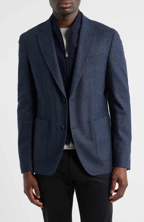 BOSS Hutson Slim Fit Wool Blend Bib Jacket