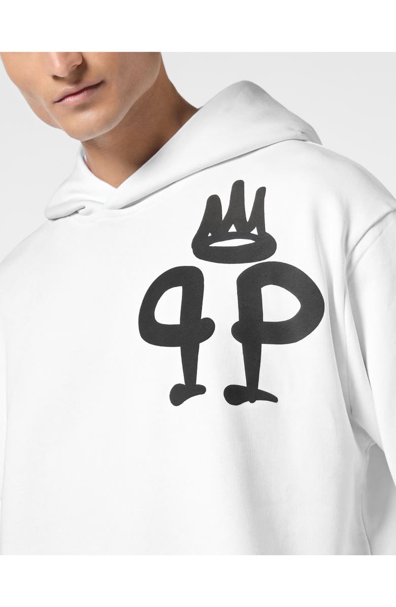 PHILIPP PLEIN Hoodie Sweatshirt Ls King Plein, Alternate, color, White