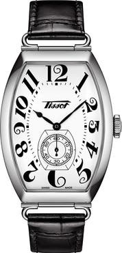 Tissot Heritage Porto Leather Strap Watch, 42.5mm x 31mm