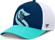 FANATICS Men's Fanatics Deep Sea Blue/Light Blue Seattle Kraken Authentic Pro A-Frame Rink Adjustable Hat