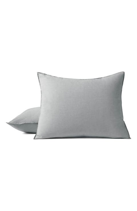 Crinkled Organic Cotton Percale Shams