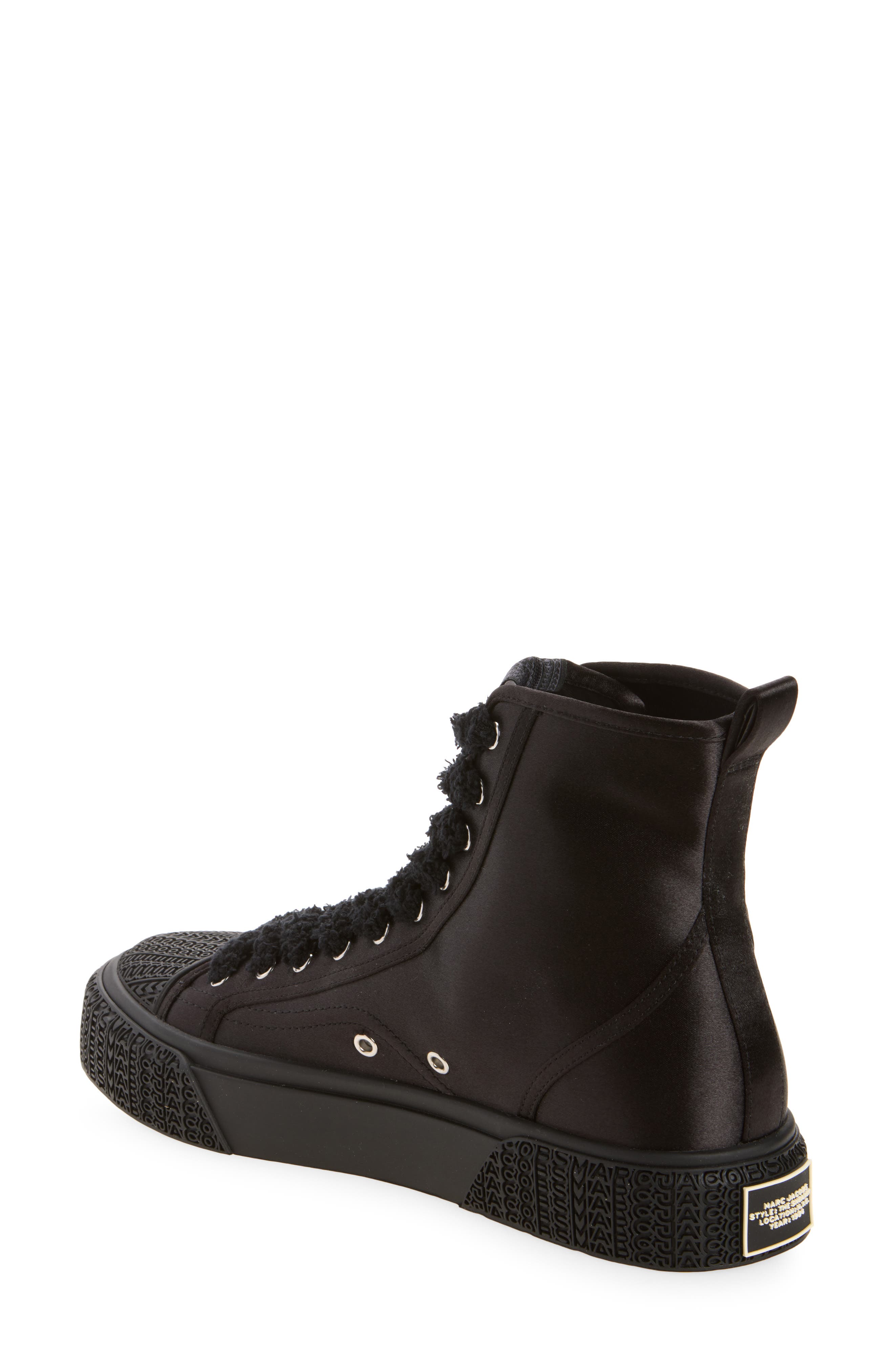 The High Top Sneaker, Alternate, color, BLACK