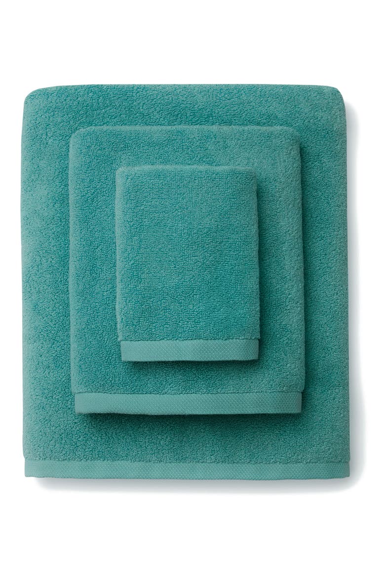 Cielo Cotton Bath Towel, Alternate, color, CARIBBEAN