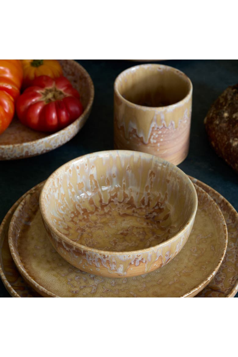 Hanami Stoneware Salad Plate Set, Alternate, color, Beige