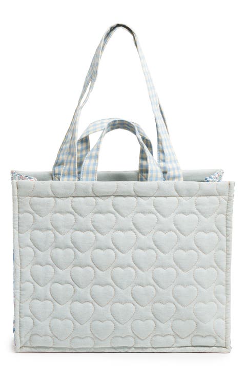 x Liberty Quilted Cotton Open Tote